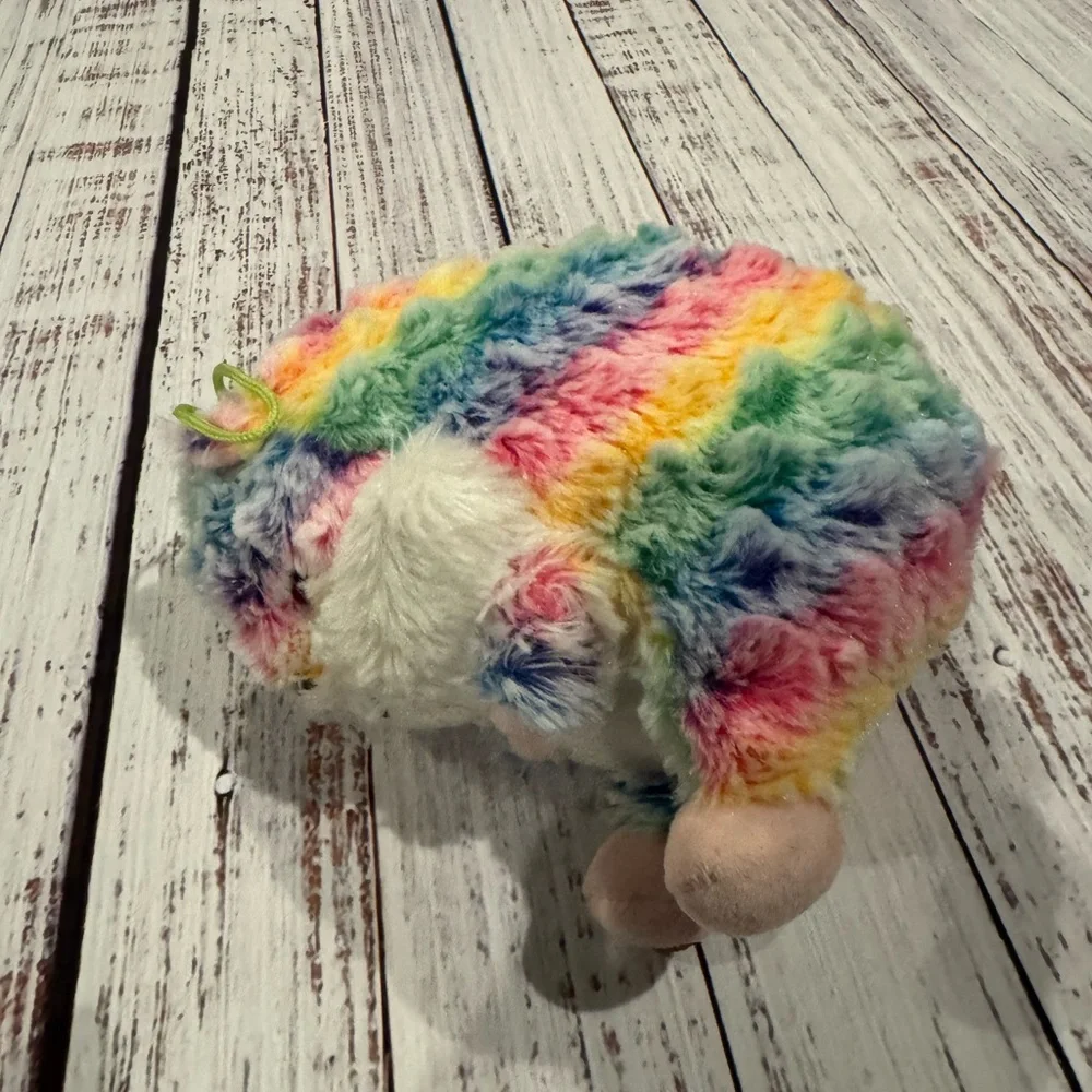 Nanco Belly Buddies Rainbow‎ Frosted Hamster Plush Multicolor